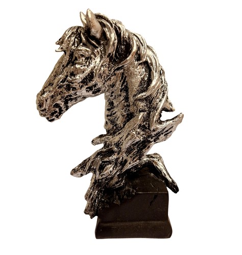 Testa cavallo scultura base - scultura,