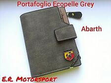 TOP QUALITY Portafoglio da Uomo Multitasca GREY Logo ABARTH cm 12,5 x 9,8