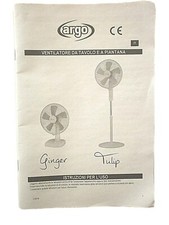 Argo Ginger/Tulip Istruzioni