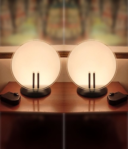 Oluce pair vintage table lamps - vintage,