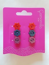 3 paia di orecchini a bottone