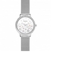 Orologio donna Argento movimento quartz - Cassa in metallo diametro 36mm strass