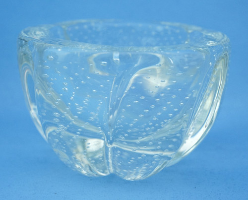 Vaso ciotola vetro - a, soffiato