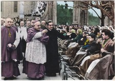 LOURDES - FRANCIA - LA BENEDIZIONE AI MALATI - VIAGG. -19731-