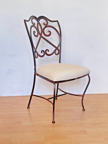 Sedia ferro battuto con - in,