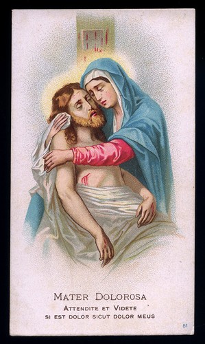 Antico santino cromo - cromo-holy, card