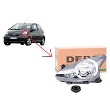 Faro Fanale Proiettore Anteriore Sinistro Depo Per Toyota Aygo Dal 2005 in Poi