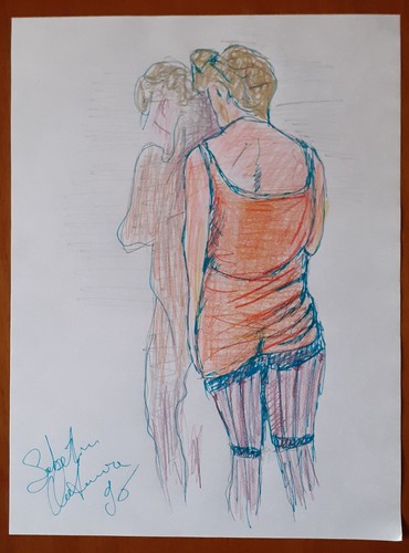 Quadri disegno donna - disegno, nuda