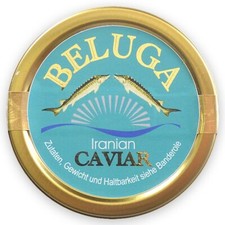 125g (100gr/236€) originale Beluga (Huso huso) caviale di cicogna + 2 cucchiai madreperla