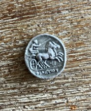Dracma Copia Filippo Macedonia Biga Cavalli Ritratto
