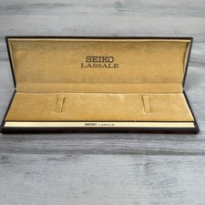 Scatola per orologio Seiko Lassale vintage con contro-scatola