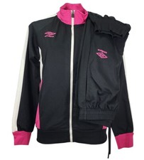 Tuta donna sportiva Pigiama casa in cotone leggero Umbro con cerniera 186S