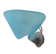 AV MAZZEGA APPLIQUE ART. AP 1003 COLORE azzurro satin. 1 LUCE ATTACCO R7S