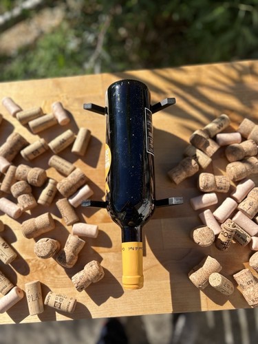 Porta bottiglie vino - bottiglie, legno