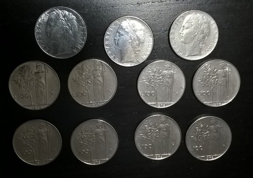 1978 lotto monete 100 - 1978,