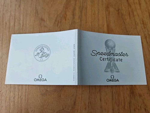 Certificat booklet omega - certificat,