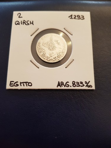 Moneta argento qirsh egitto - qirsh,
