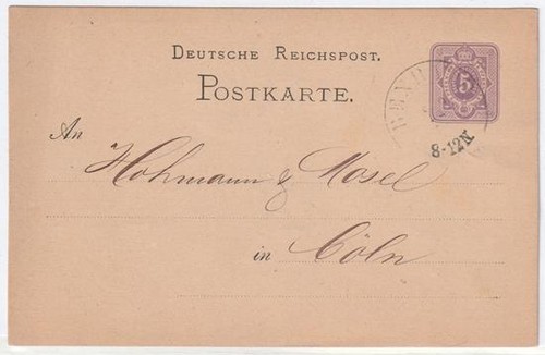 Tedesco reichspost 1877 - tedesco,