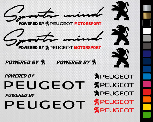 Set adesivi peugeot sports - peugeot,