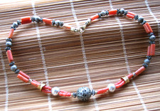 Collana  Corallo Sciacca Antico  Arg.925