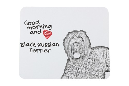 Terrier nero russo tappetino - nero,