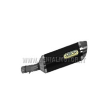 Terminale di Scarico Arrow Street Thunder Allu Nero Honda Cbr 600 F 2011 > 2013