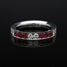 Anello Memory Brillanti Rubini