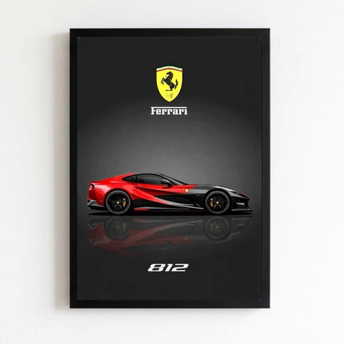 Ferrari car poster - -,