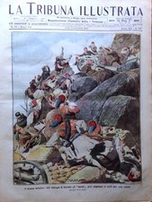 La Tribuna Illustrata 3 Novembre 1912 Moretti Telefono Museo Genova Balcani Luce