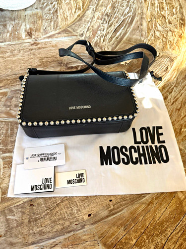 Love moschino tracolla nera - moschino, in