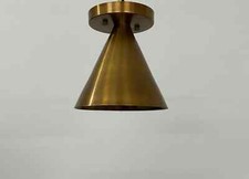Lampada a cono in ottone