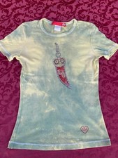 LIU JO++T SHIRT+TG S ++TIE DYE+ VERDE +ORIGINALE 100%+LUXURY++HAND MADE-RV-