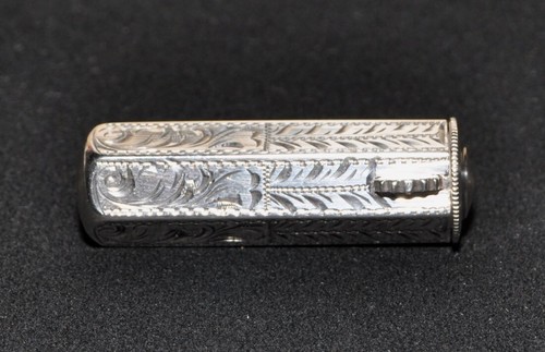 Porta rossetto argento - 900, con