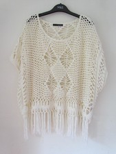 Maglione donna maglia frange