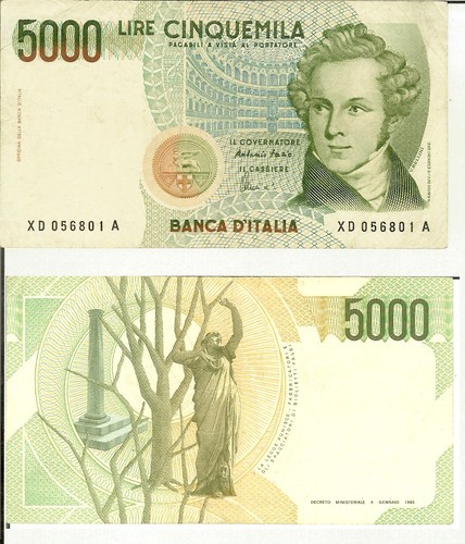 Repubblica 000 5000 lire - 5000,