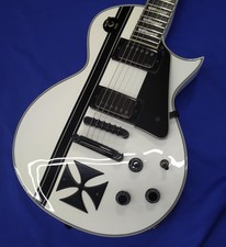 Chitarra elettrica LTD Iron Cross James Hetfield Signature White and Black...