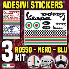 adesivi casco Vespa - Kit 3