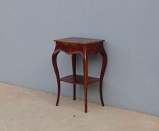 Tavolino mobiletto con doppio piano d'appoggio e asse a sfilo frontale, '900!