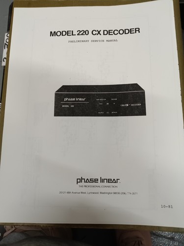 Fase linear 220 decoder - linear,