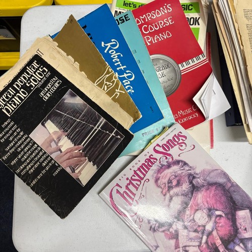 Vintage piano sheet music book - piano,