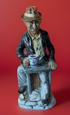 Decanter vintage figura uomo a