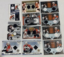 (11) Philadelphia Flyers Dual/Quad Jersey Memorabilia Relic NHL Hockey Card Lotto