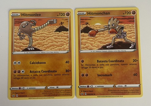Coppia carte pokemon hitmonlee - carte,