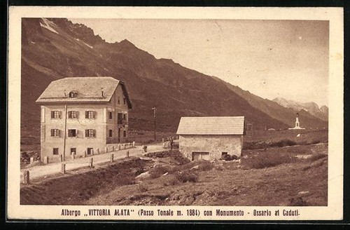 Cartolina passo tonale - passo,