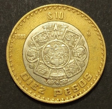 MESSICO 10 PESOS 1998 2001