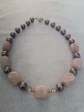 Collana con quarzo rosa a