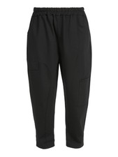 158c Pantaloni sportivi donna con cavallo basso - nero