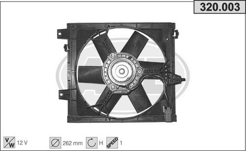 Ventola alfa romeo 166 - ventola, 936_