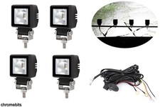 4X Cubo Luci LED Kit 12V 24V Lato Strobo Ambra Bianco Ambra Camion 4x4 Atv SUV