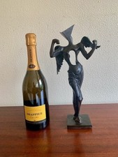 Statua scultura bronzo Salvador Dalì angelo surrealista moderno firmata